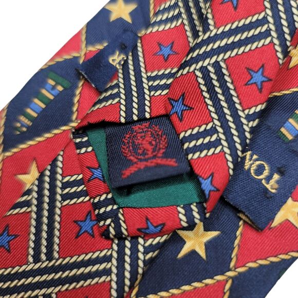Vintage TOMMY HILFIGER Men's Necktie Designer Collection All Silk Tie Lighthouse - Picture 6 of 8